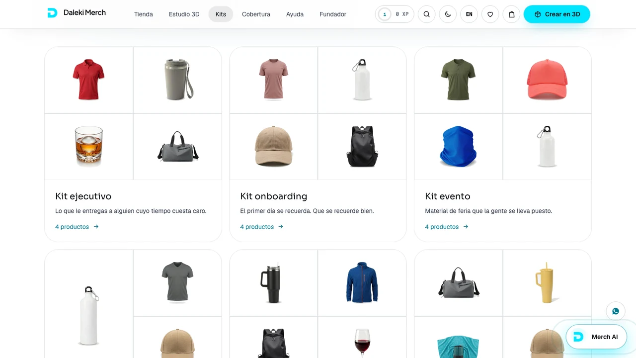 Welcome kits built from catalog products for every moment of a team.