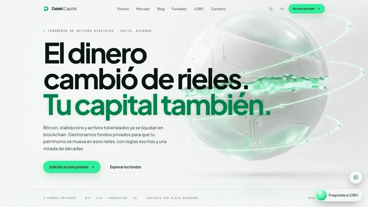 Interfaz pública de Daleki Capital