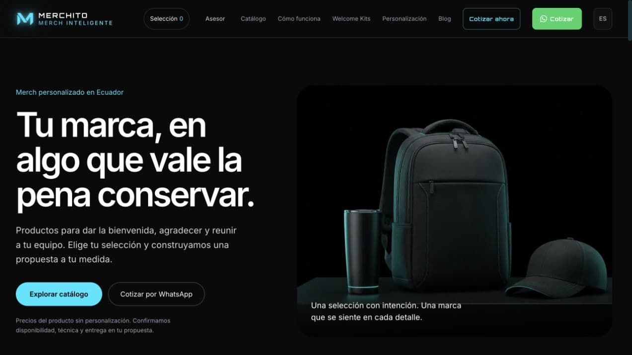Interfaz pública de Merchito 360